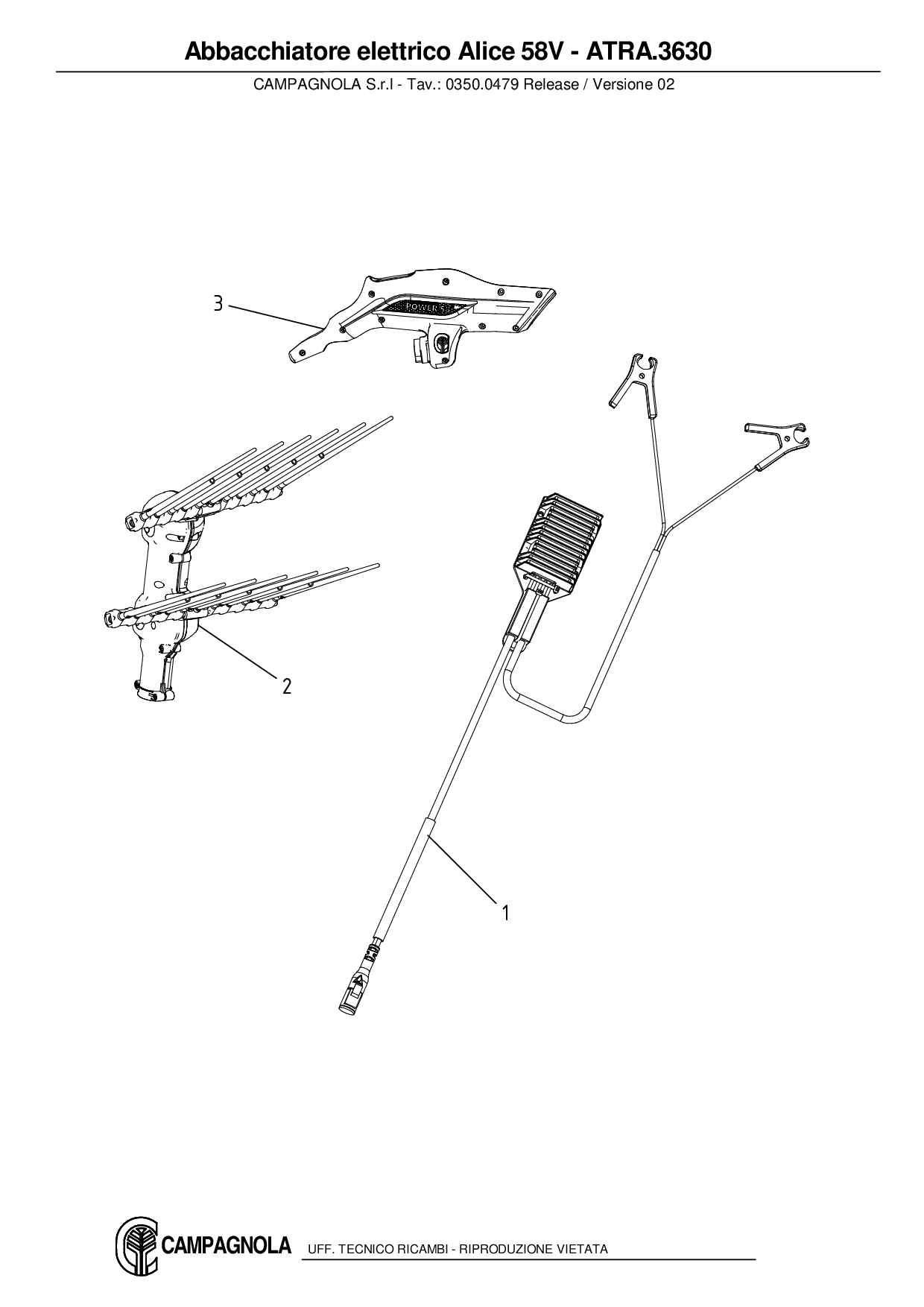 ATRA.3630_Abbacchiatore elettrico Alice 58V